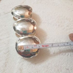 Sold!! Hammered silver tone statement  fashion bracelet